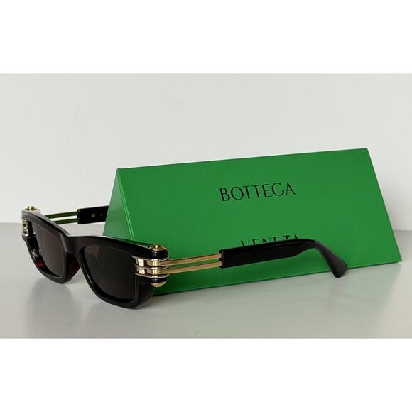Bottega Veneta Unisex Bolt Squared Sunglasses Brown BV1308S Japan 791665 NIB main image 4